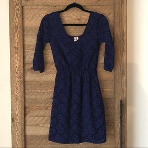 Lace 3/4 Sleeve Dress S